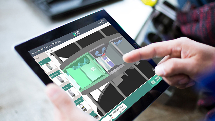 visualisation de D-One sur une tablette