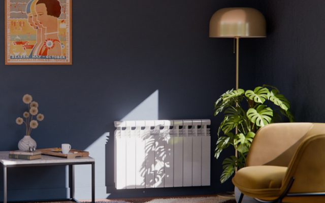 Radiateur électrique dans un salon