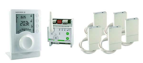 Delta Dore Programmateur et récepteurs pour chauffage électrique Pack  Driver 630 Radio/CPL/FP - Programmation jusqu'à 3 zones | Thermostat –  6051123