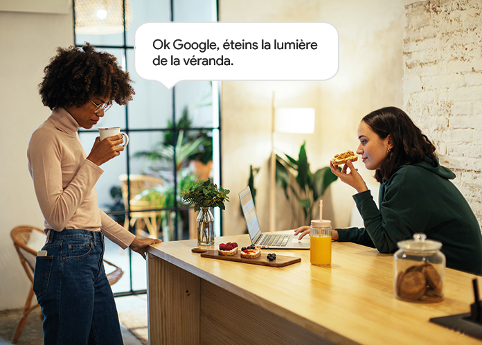 Avec Google Home gérez vos éclairages connectés Delta Dore.