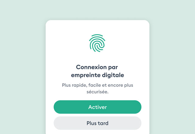 authentification biométrique sur Android pour Tydom