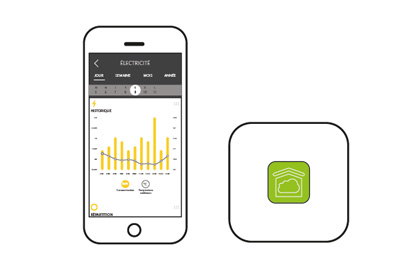 Appli Tydom et box pour le suivi des consommations connecté