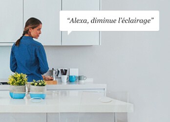 Alexa d'Amazon est compatible avec Delta Dore.