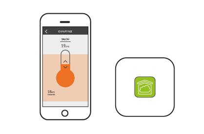 Appli Tydom et box pour le pilotage du chauffage connecté